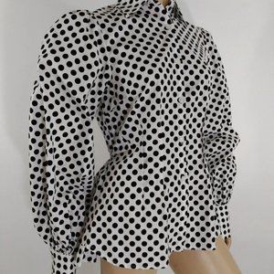 NWOT Polka Dot Buttondown size S